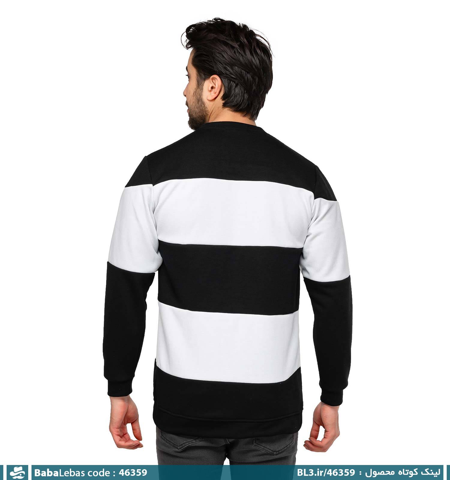 بلوز دورس یقه گرد مشکی رینگری مدل 46359 - تصویر 2