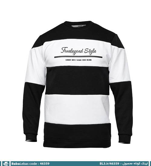 بلوز دورس یقه گرد مشکی رینگری مدل 46359 - تصویر 4