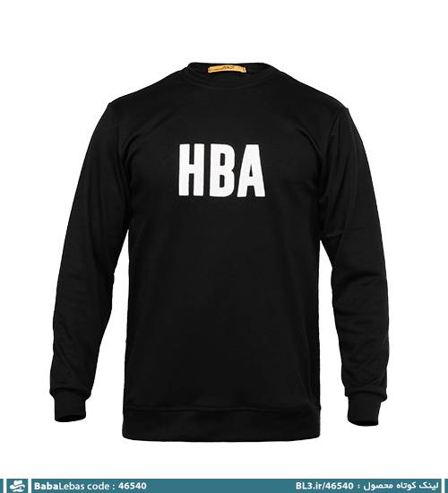 بلوز دورس مردانه یقه گرد مشکی مدل 46540 - تصویر 4