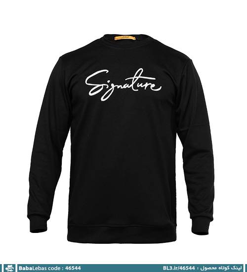 بلوز دورس مردانه یقه گرد مشکی مدل 46544 - تصویر 4