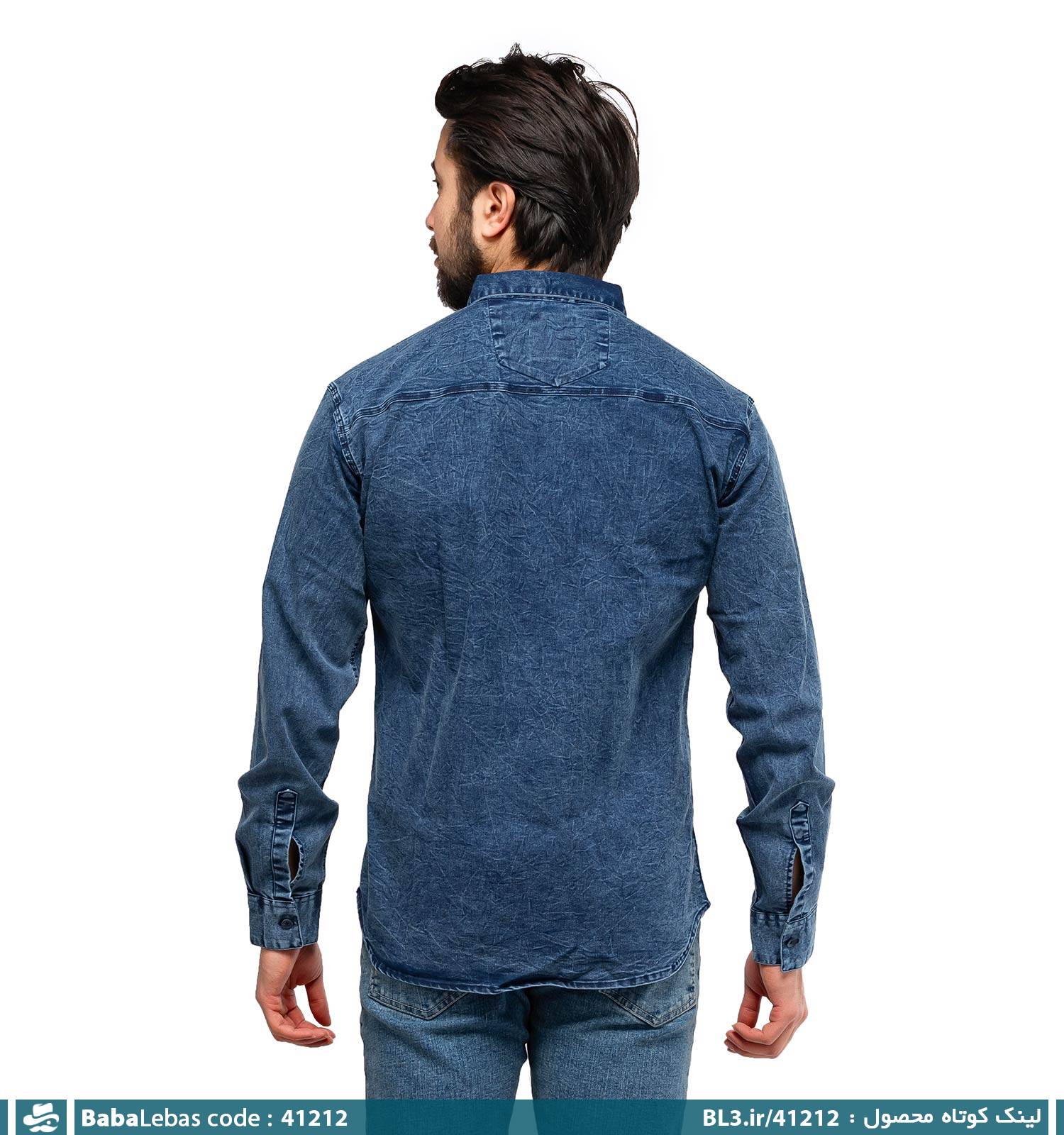 پیراهن اسپرت مردانه آستین بلند لی ساده مدل 41212 - تصویر 2