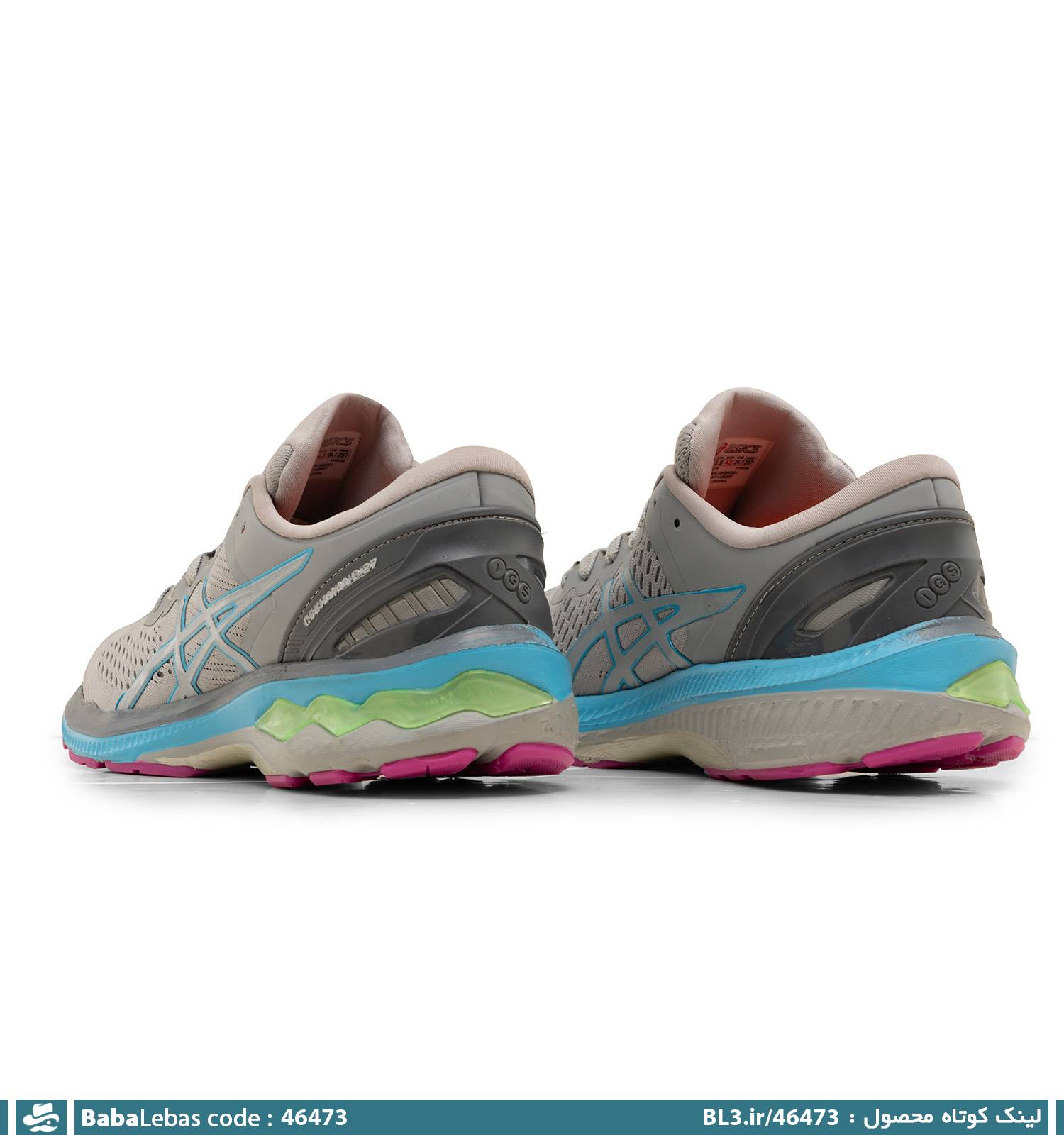 کفش اسپرت مردانه طوسی بندی مدل 46473 - تصویر 3