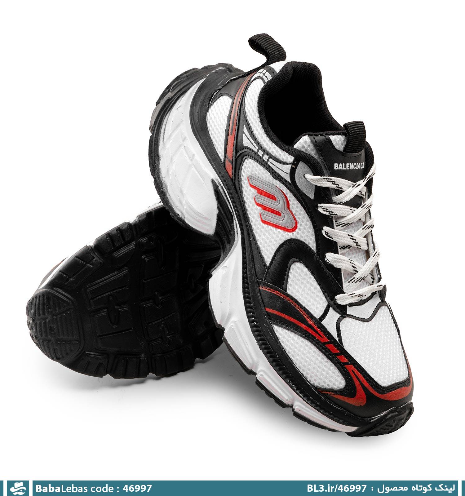 کفش اسپرت مردانه بند دار مدل46997 - تصویر 2