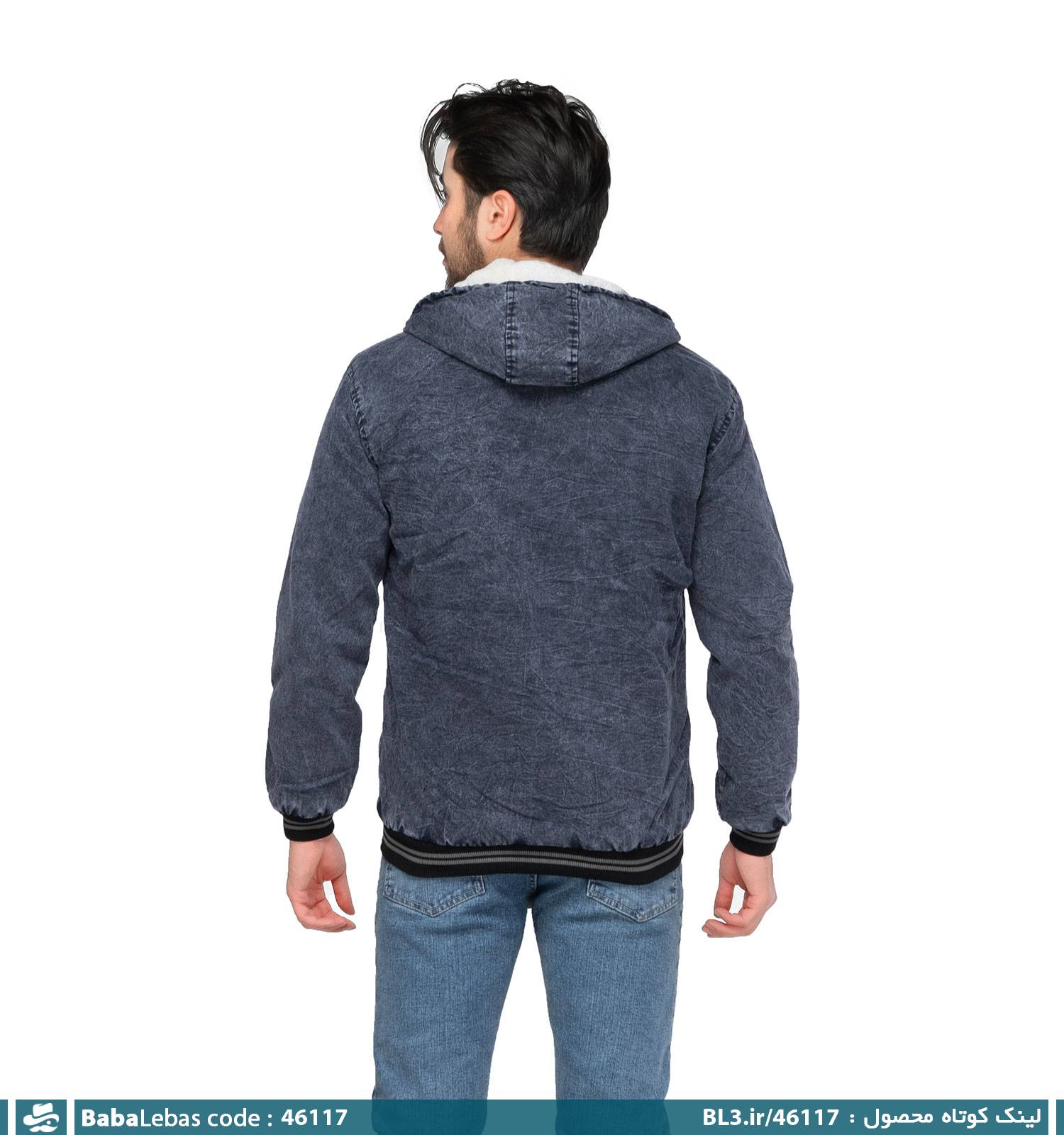 سویشرت کلاه دار تو کرک لی مدل 46117 - تصویر 2