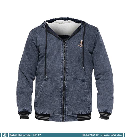 سویشرت کلاه دار تو کرک لی مدل 46117 - تصویر 4