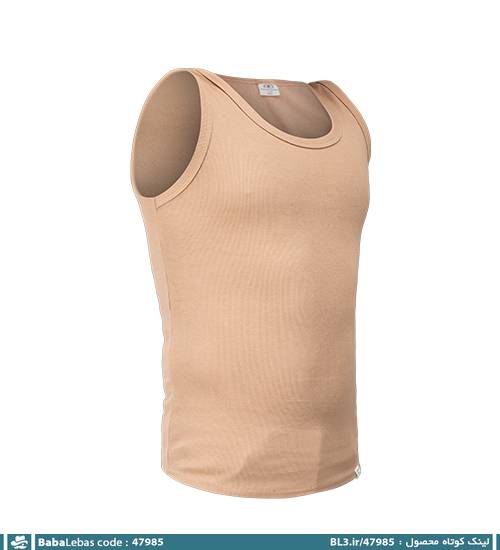 رکابی مردانه ساده یقه گرد مدل 47985 - تصویر 4