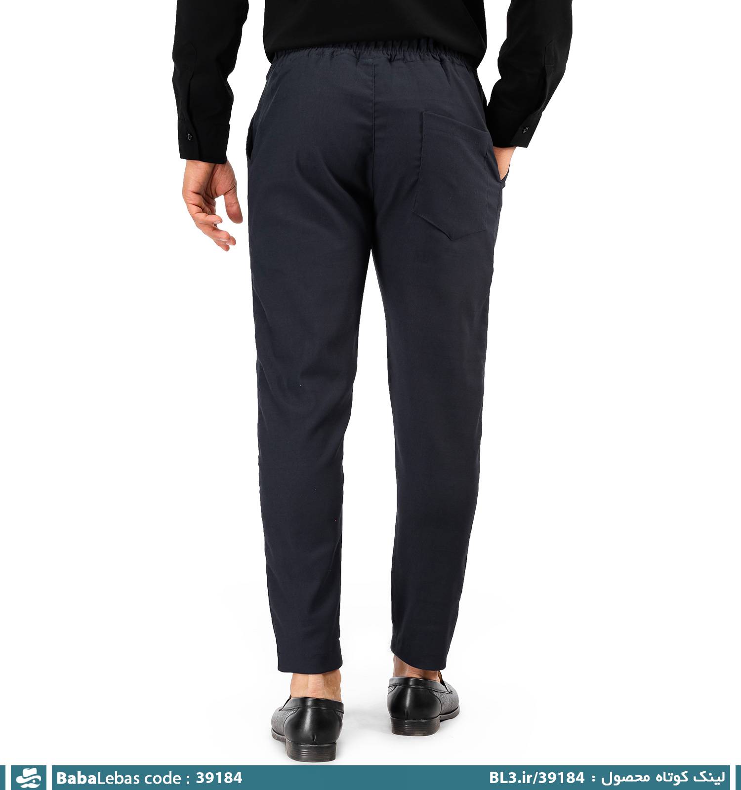شلوار ساده مردانه مدل 39184 - تصویر 2