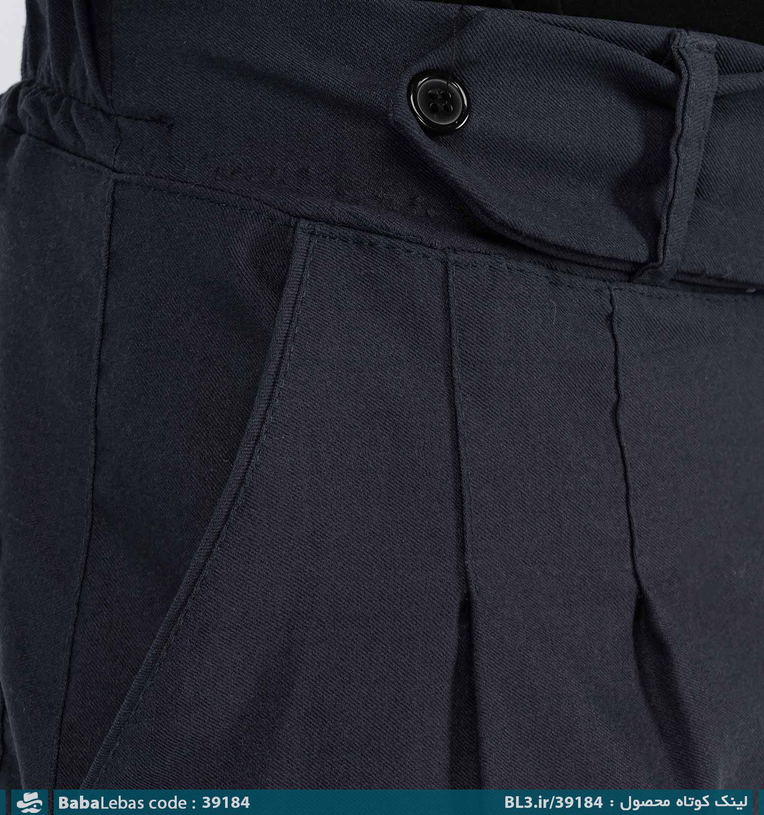 شلوار ساده مردانه مدل 39184 - تصویر 3