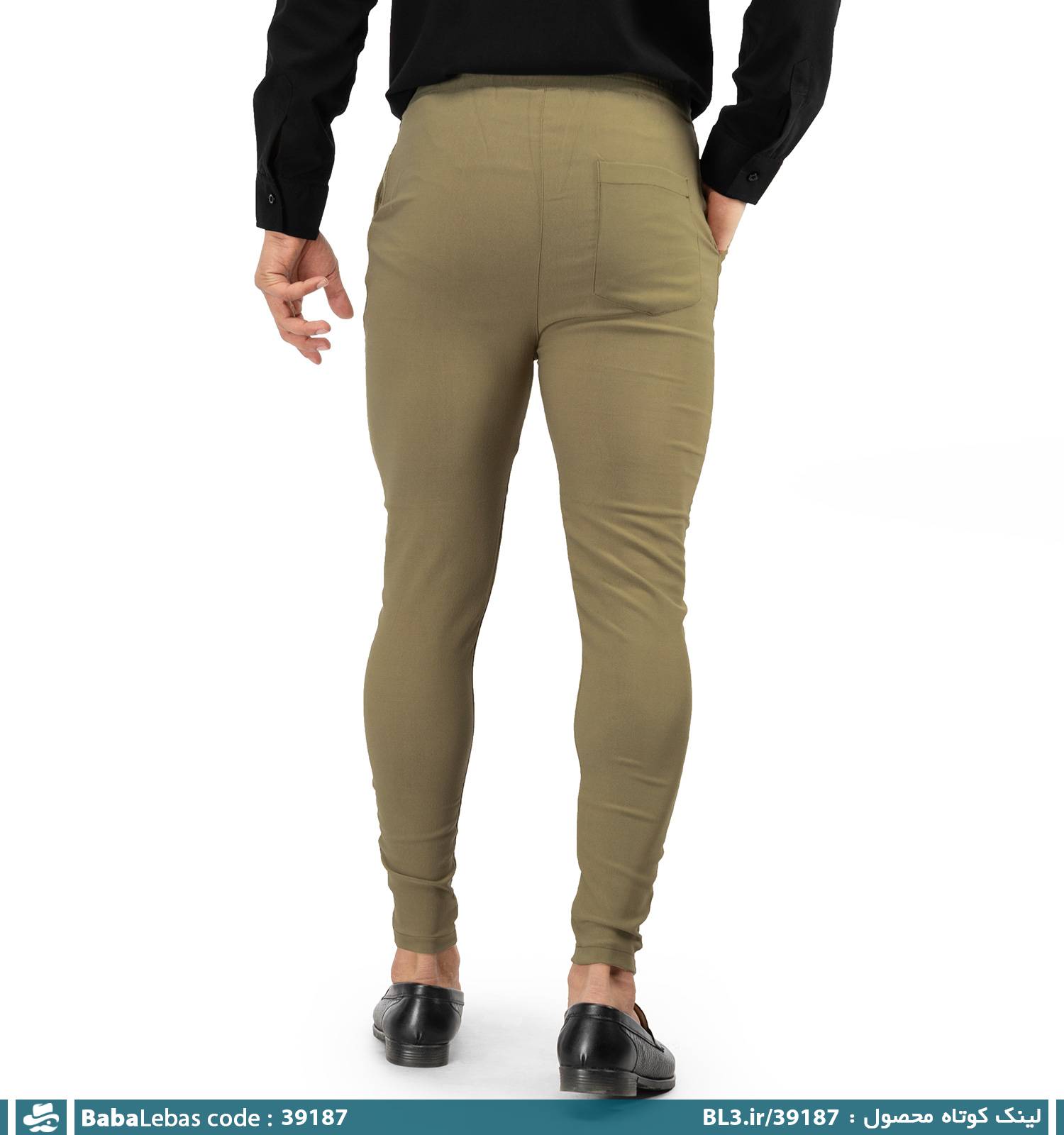 شلوار ساده مردانه مدل 39187 - تصویر 2