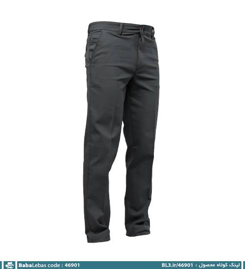 شلوار راسته کتان کلاسیک مردانه مدل 46901 - تصویر 4