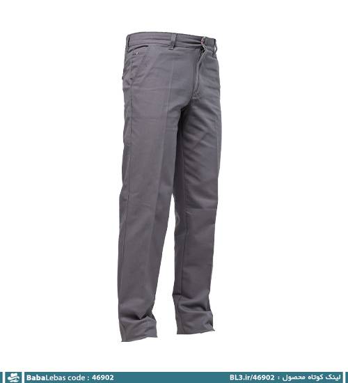 شلوار راسته کتان کلاسیک مردانه مدل 46902 - تصویر 4