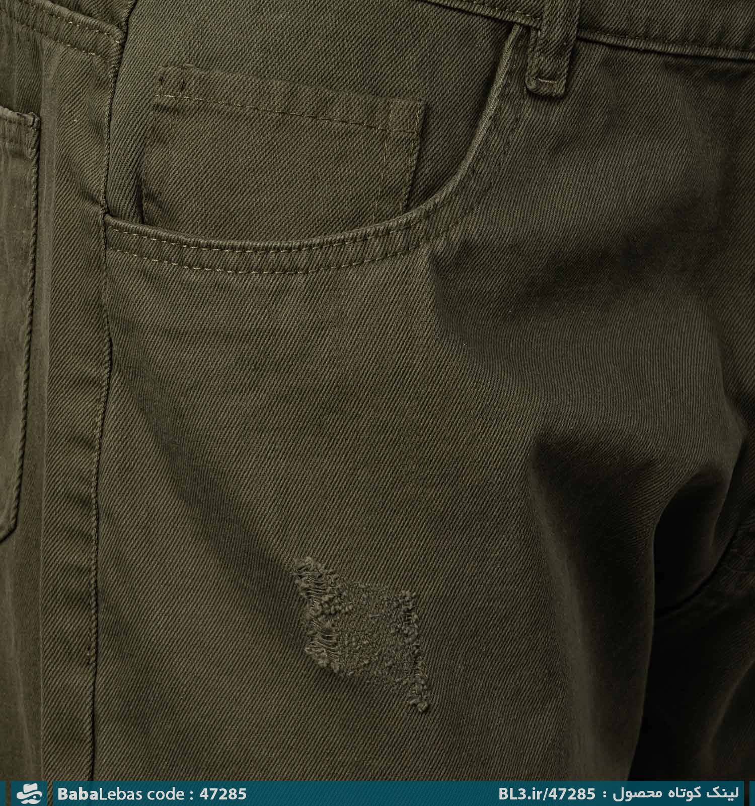 شلوار کتان مام فیت مردانه اسپرت مدل 47285 - تصویر 3