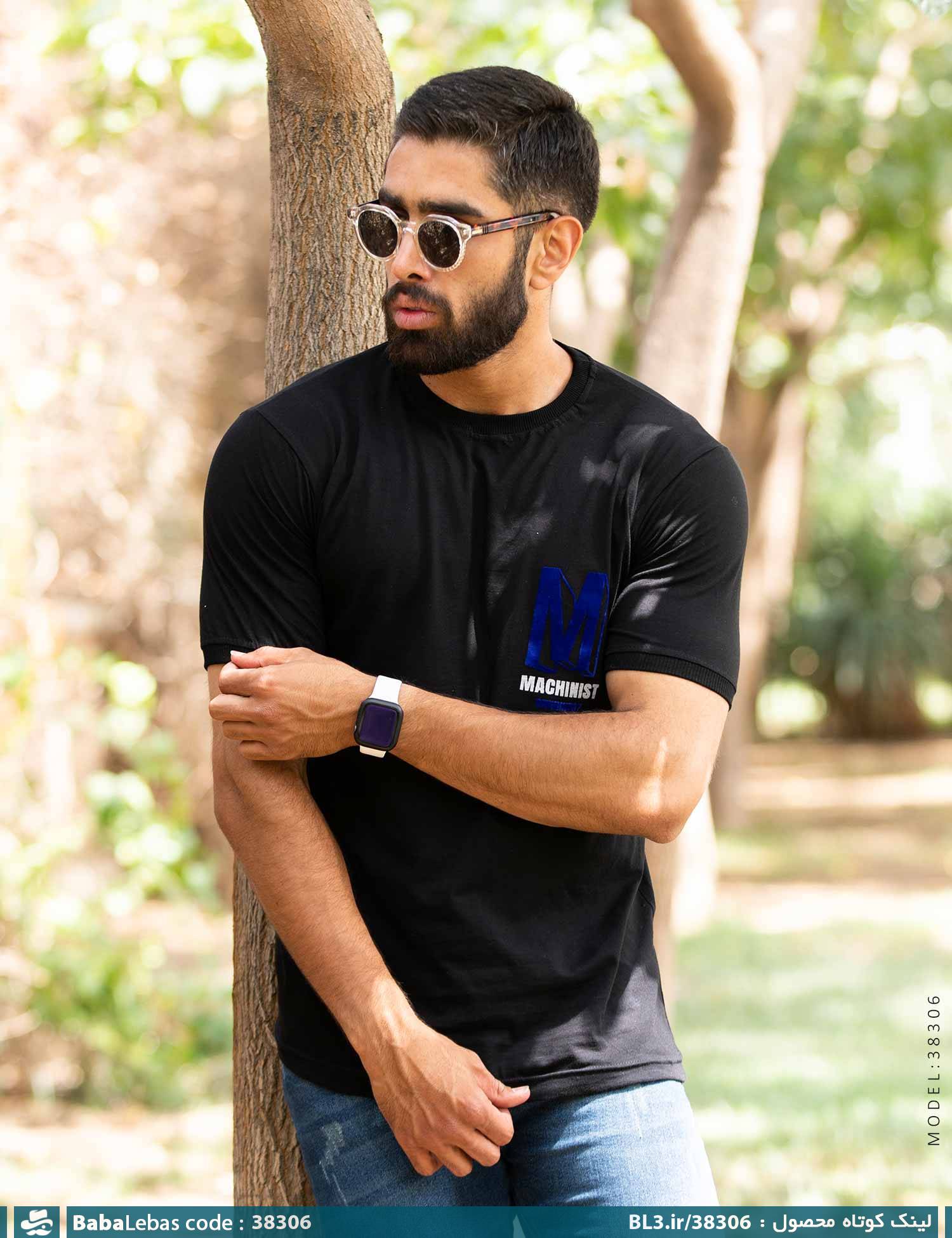 تیشرت مردانه یقه گرد مدل 38306 - تصویر 3