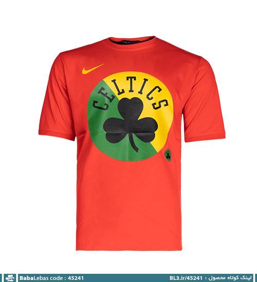 تیشرت یقه گرد مردانه پنبه طرح دار مدل 45241 - تصویر 4