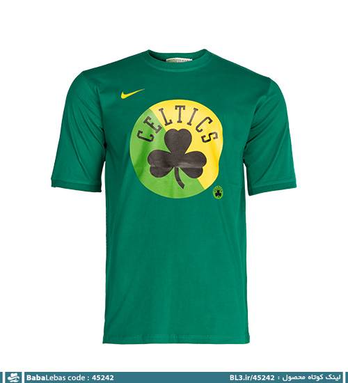 تیشرت یقه گرد مردانه پنبه طرح دار مدل 45242 - تصویر 4