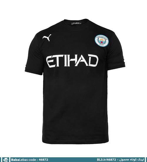 کیت ورزشی منچسترسیتی یقه گرد مردانه مشکی مدل 46872 - تصویر 4