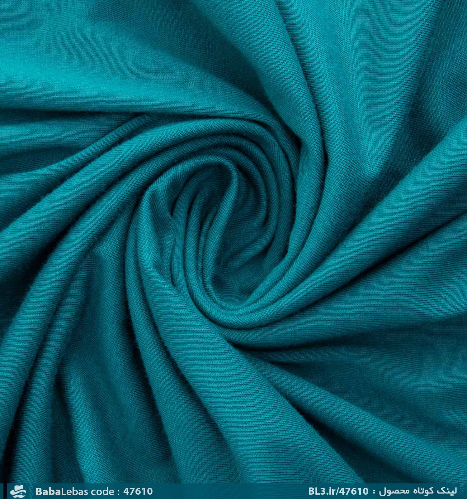 تیشرت یقه گرد مردانه نخ پنبه گلدوزی شده مدل 47610 - تصویر 3