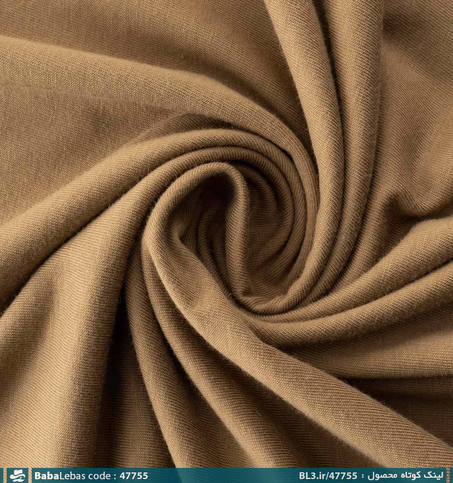 تیشرت یقه گرد مردانه نخ پنبه گلدوزی شده مدل 47755 - تصویر 3