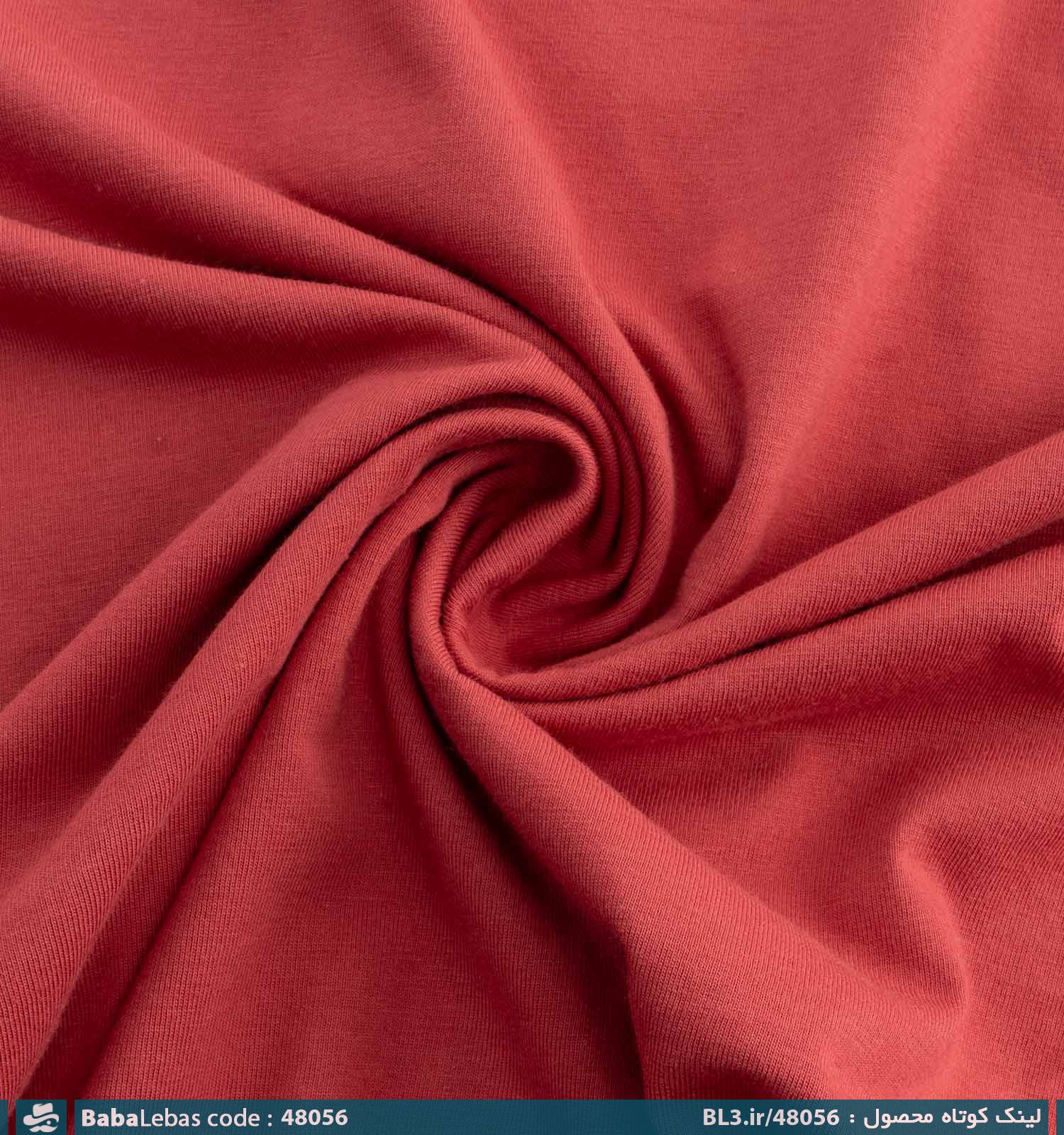 تیشرت یقه گرد مردانه نخ پنبه طرح دار مدل 48056 - تصویر 3