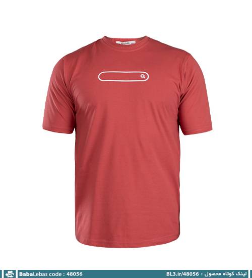 تیشرت یقه گرد مردانه نخ پنبه طرح دار مدل 48056 - تصویر 4