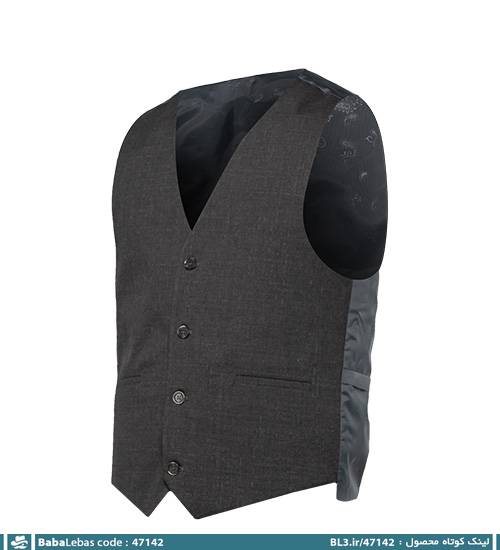 جلیقه مردانه رسمی کلاسیک ساده مدل 47142 - تصویر 4